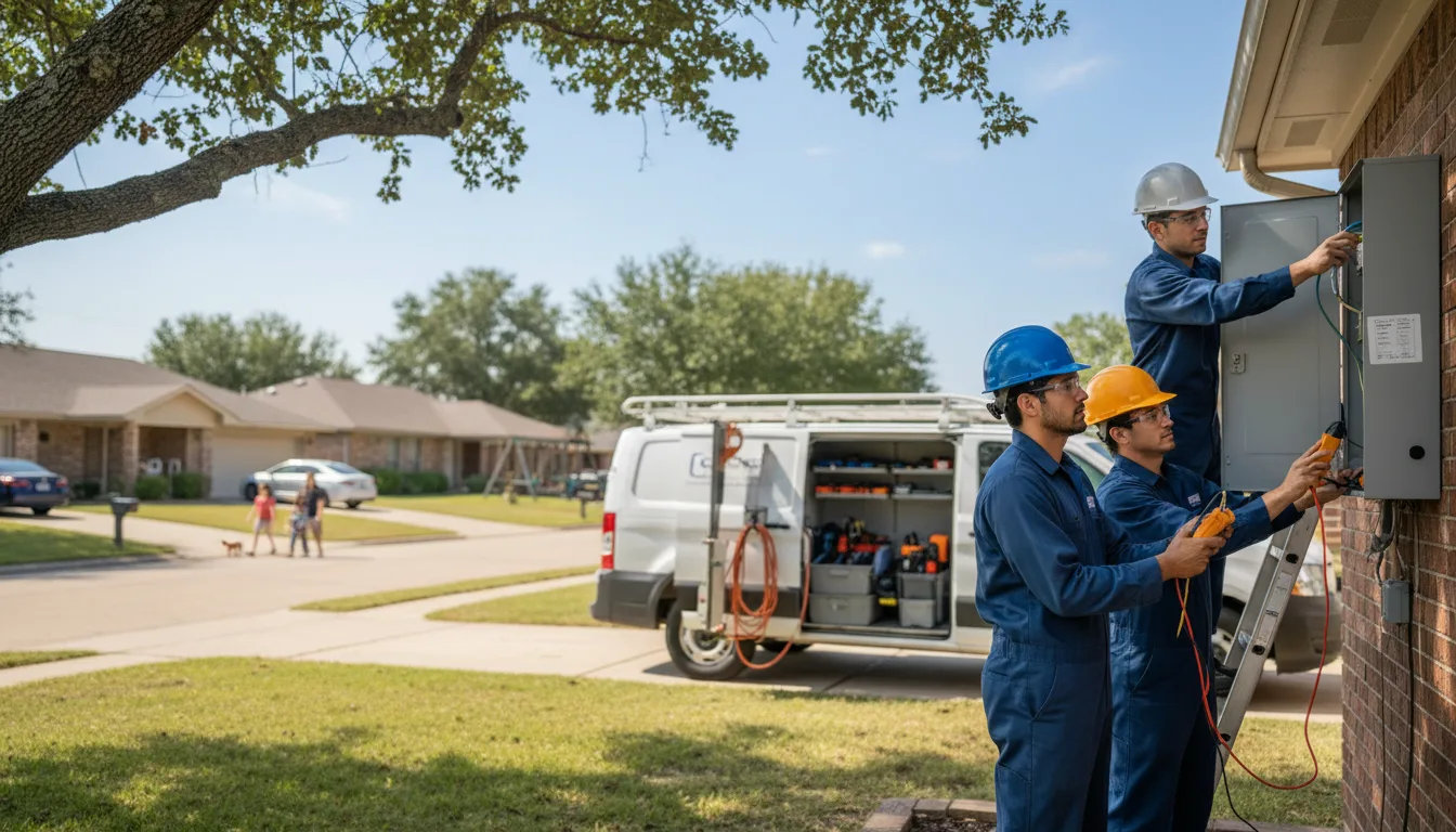 Certified electrician providing emergency electrical services in Cruger, MS